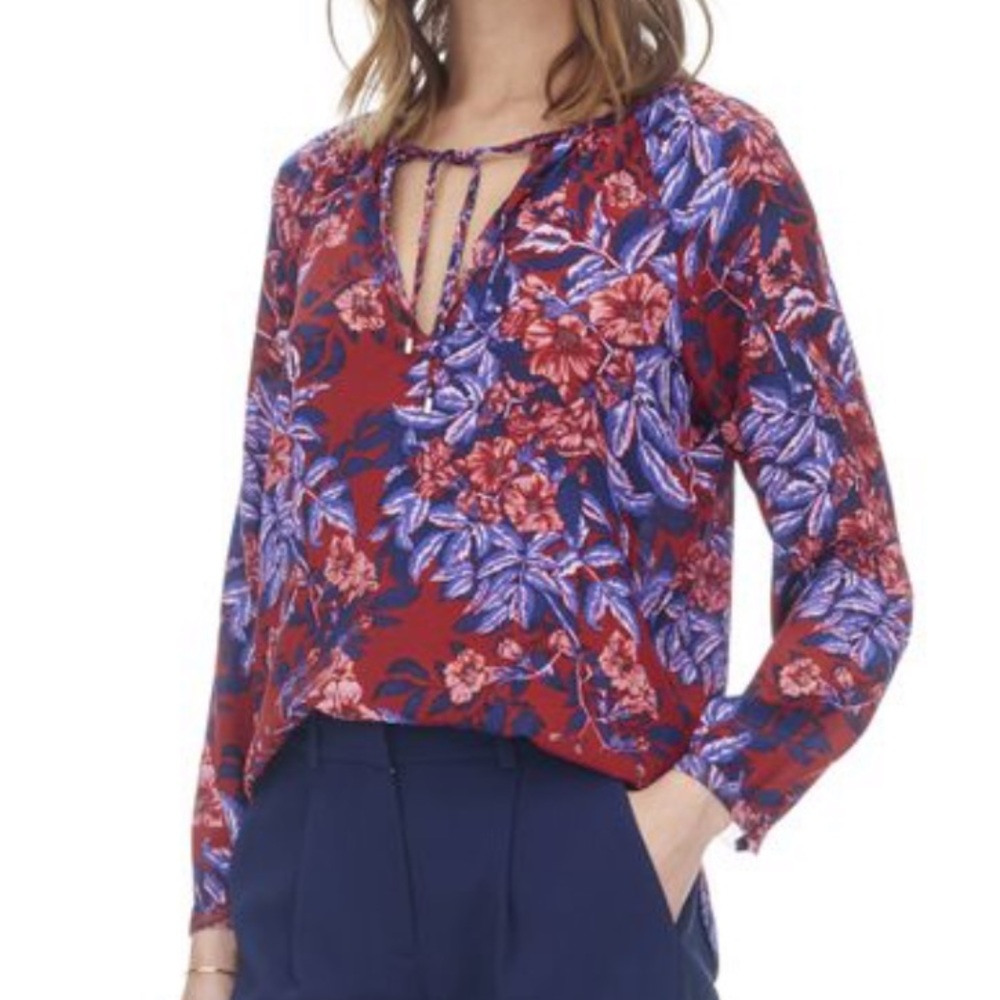 Rebecca Taylor Floral Silk Top NWT